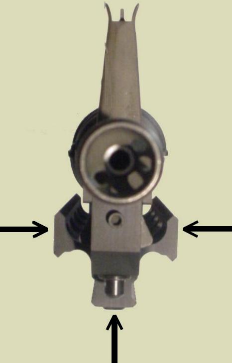 Fast Rail from the front showing the profile of the 3 rails